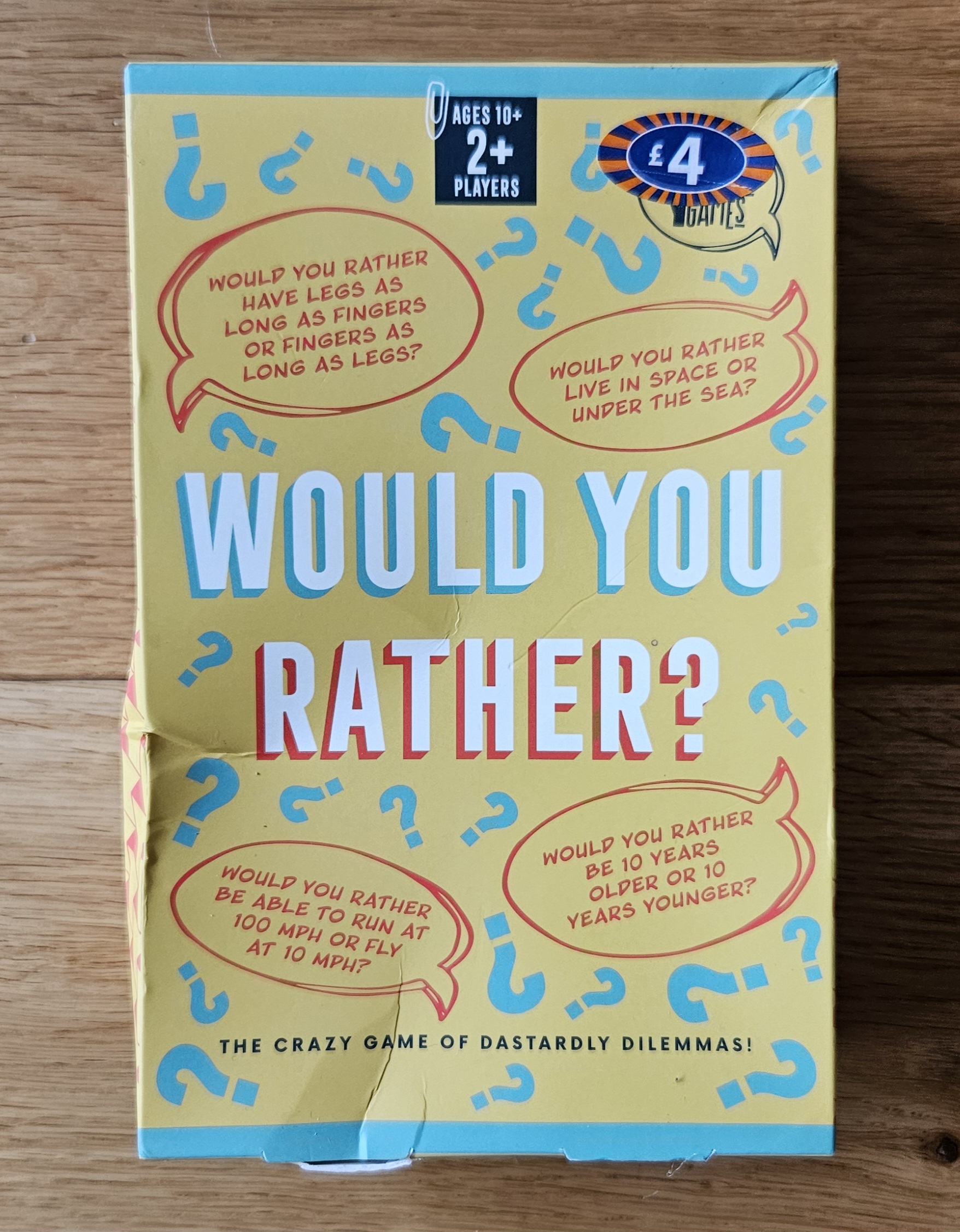 Would you rather...? Professor Puzzle