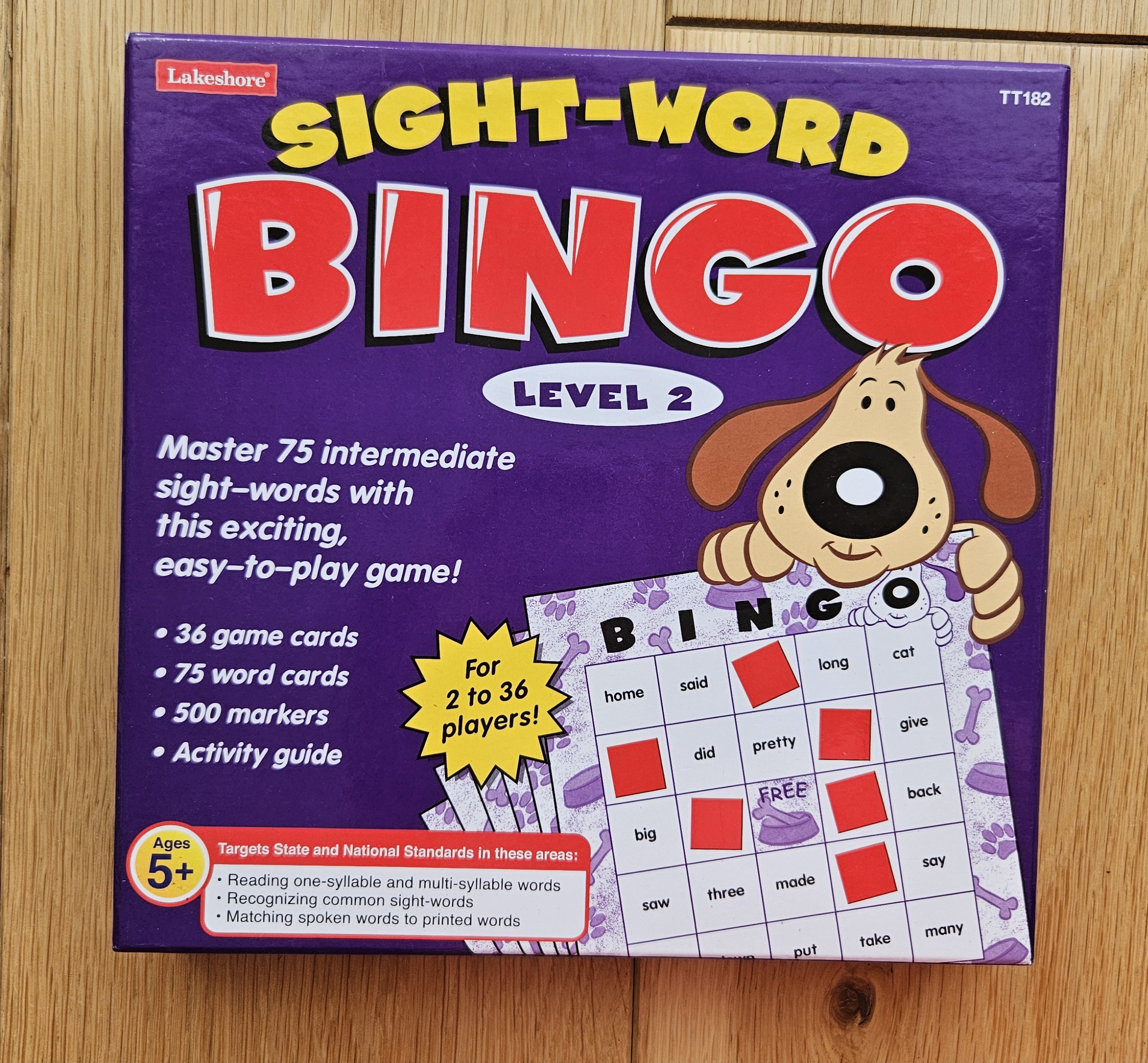 Sight Word Bingo Level 2