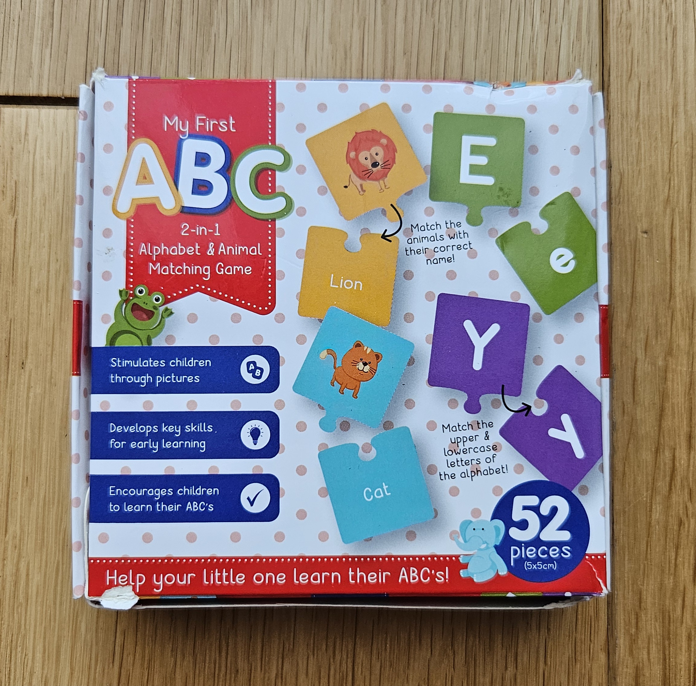 My first 2-in-1 Alphabet and Animal Matching Game