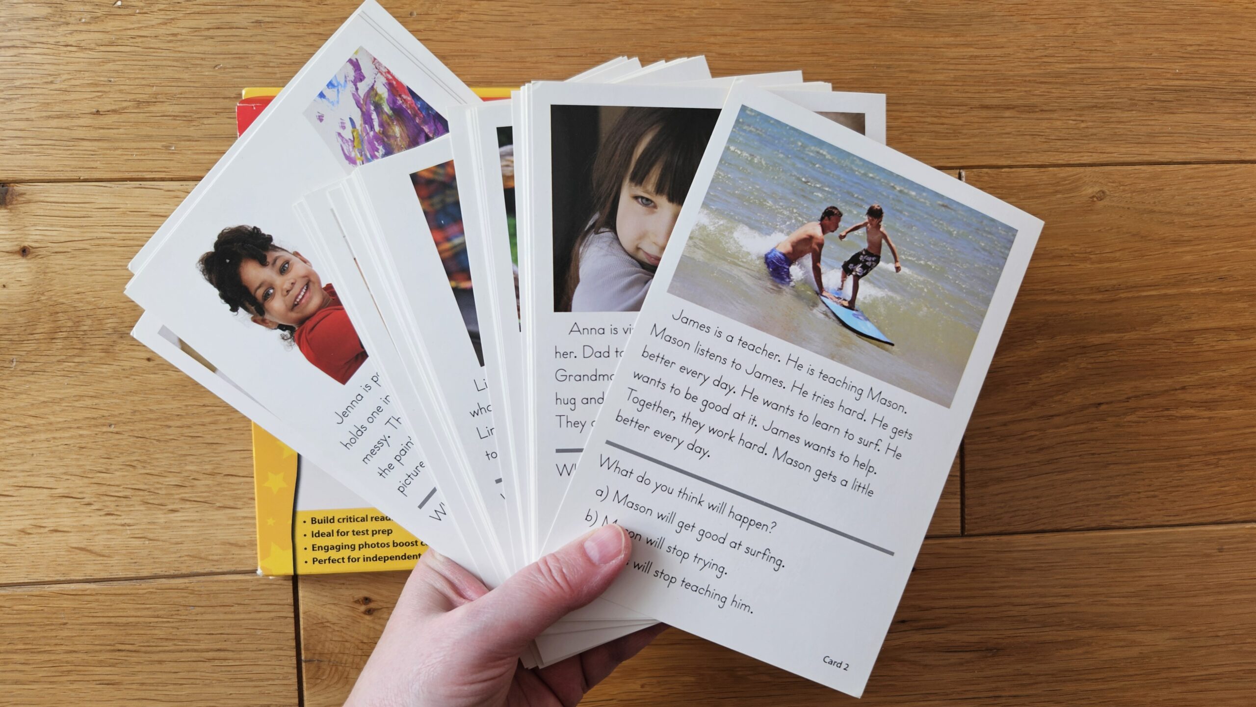 Predicting outcomes Reading comprehension practice cards - obrazek 2